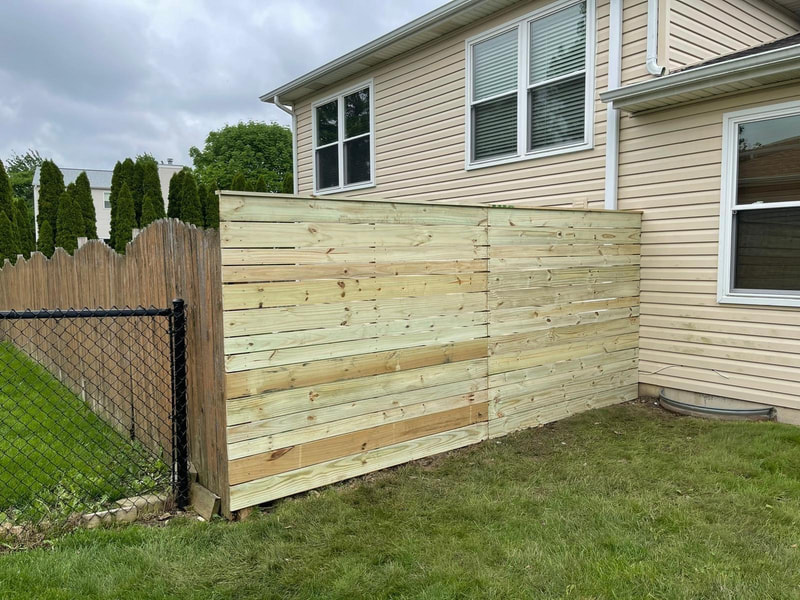 naperville fencing company horizontal fence installation
