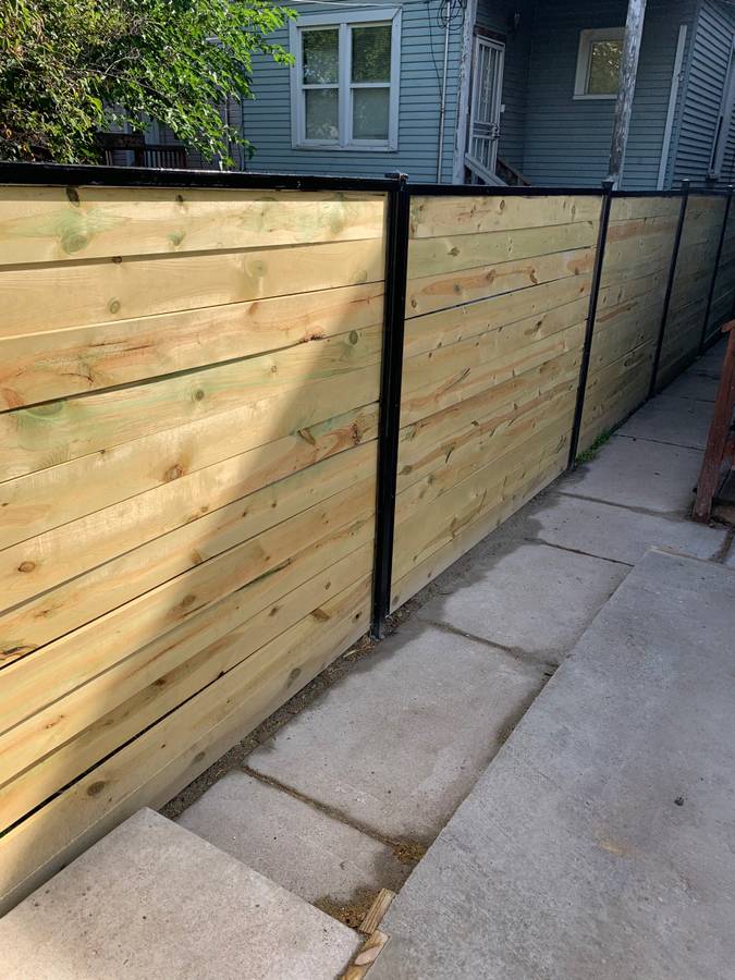 pressure treated pine fence installation naperville il